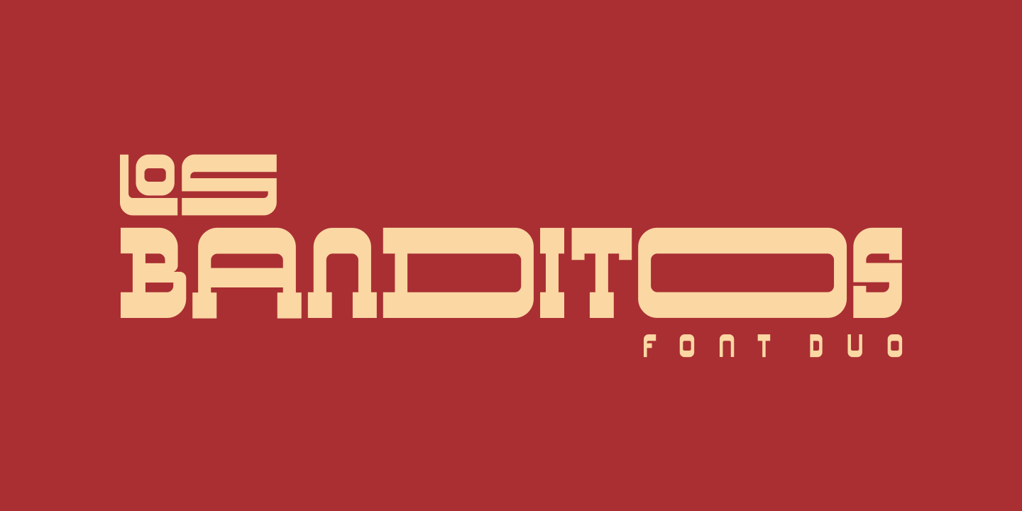Beispiel einer Los Banditos-Schriftart